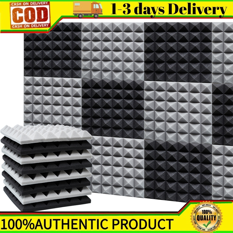 24 pcs -Soundproofing Foam Sound Absorption Pyramid Studio Treatment ...