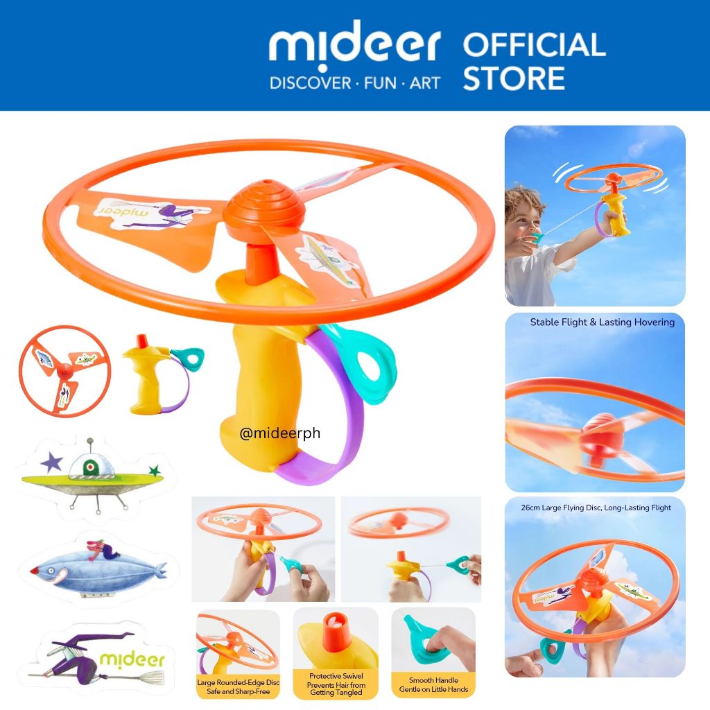 Mideer Pull String Flying Propeller Toy by Mideer | Shopee Philippines