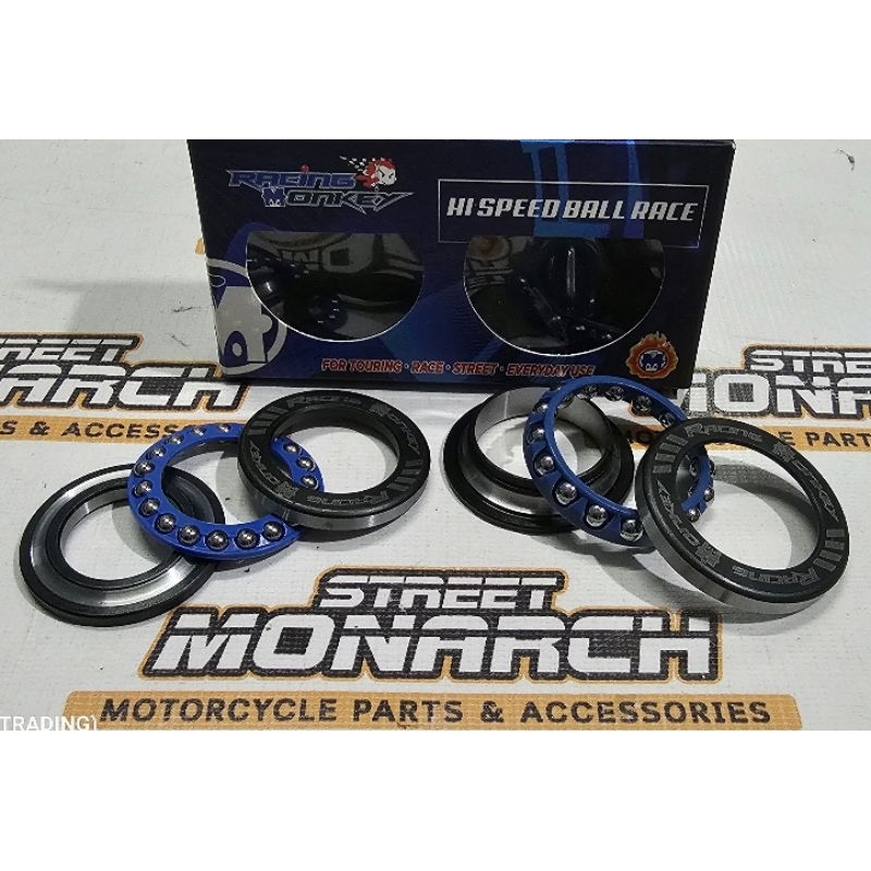RACING MONKEY STEERING BALL RACE KIT FOR YAMAHA AEROX 155 V1 / NMAX V2 ...
