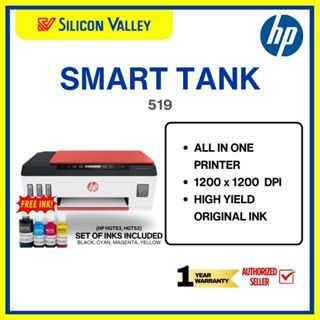 HP 519 Wireless All-in-One Coral 519 AIO Smart Tank Printer | Shopee ...