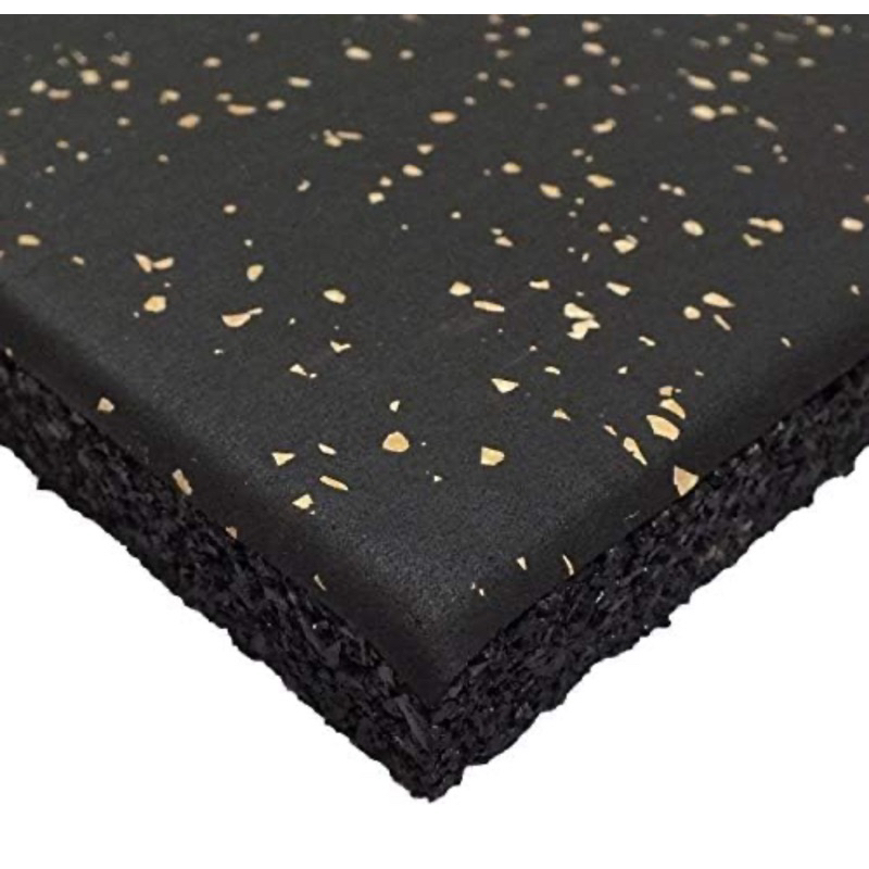 Laminated Heavy Duty Thick Rubber Gym Floor Tiles High Density Shock ...