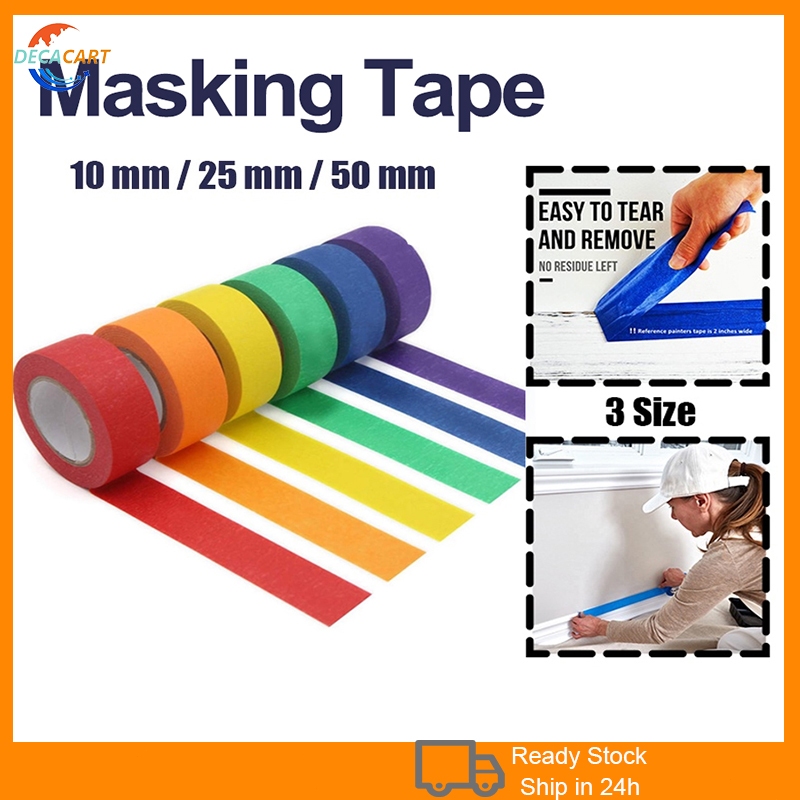 10mm/25mm/50mm x 20M Blue Painter's Tape Practical DIY Traceless ...