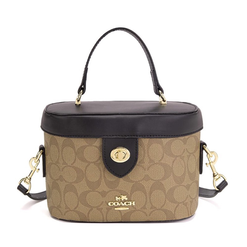 ROSEGEN LEATHER MEDIUM BOX TYPE HANDBAG WITH SLING | Shopee Philippines