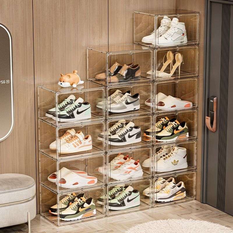 SALVO Shoe Cabinet Shoe Rack Shoe Organizer Dust-Proof Stackable ...