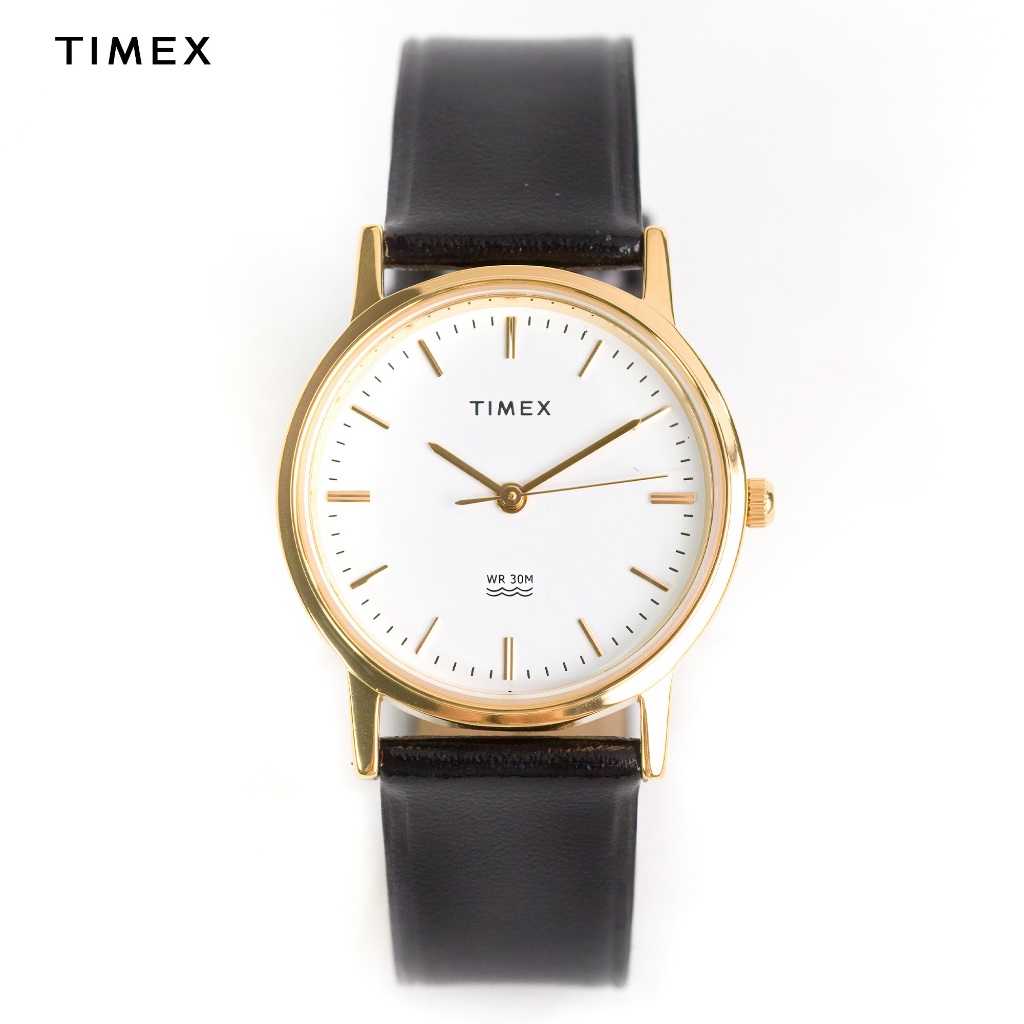 Timex AB Series Black Leather Analog Watch For Men TW00A300E CLASSICS Shopee Philippines