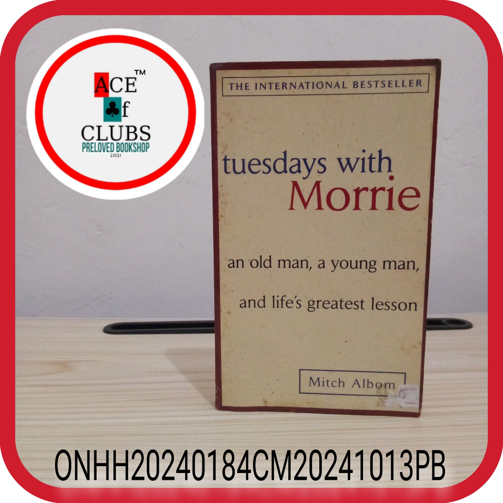 Mitch Albom Tuesdays with Morrie book (Preloved/Used) | Shopee Philippines