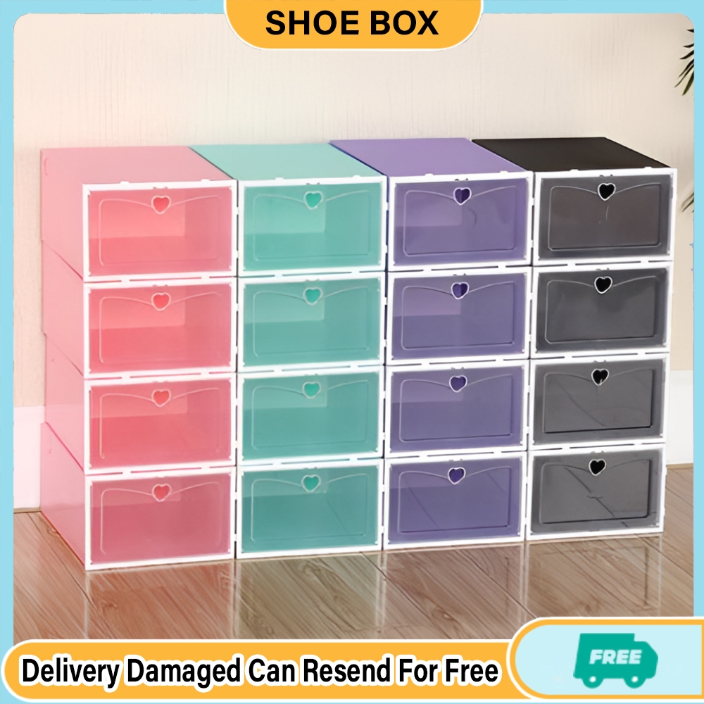 Big Size Shoe Organizer Rack Shoes Box Storage For Color Plastic Sport ...