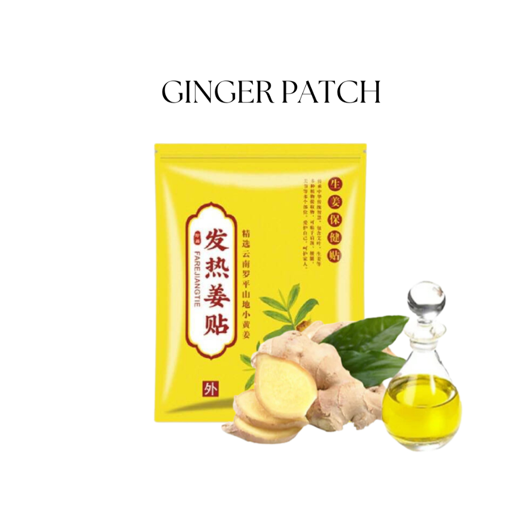 Ginger Patch Knee Back Joint Muscle Body Heat Patch Ease Soreness Relax