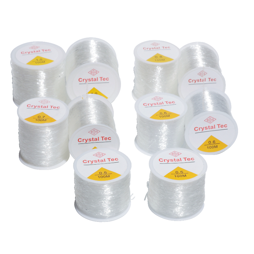 100M/Roll Elastic Crystal Beading Thread Cord Jewelry Making Bracelet ...