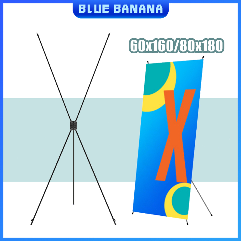 2*5ft / 2.5*6ft Portable X Banner Stand Tarpaulin Poster Display Stand ...