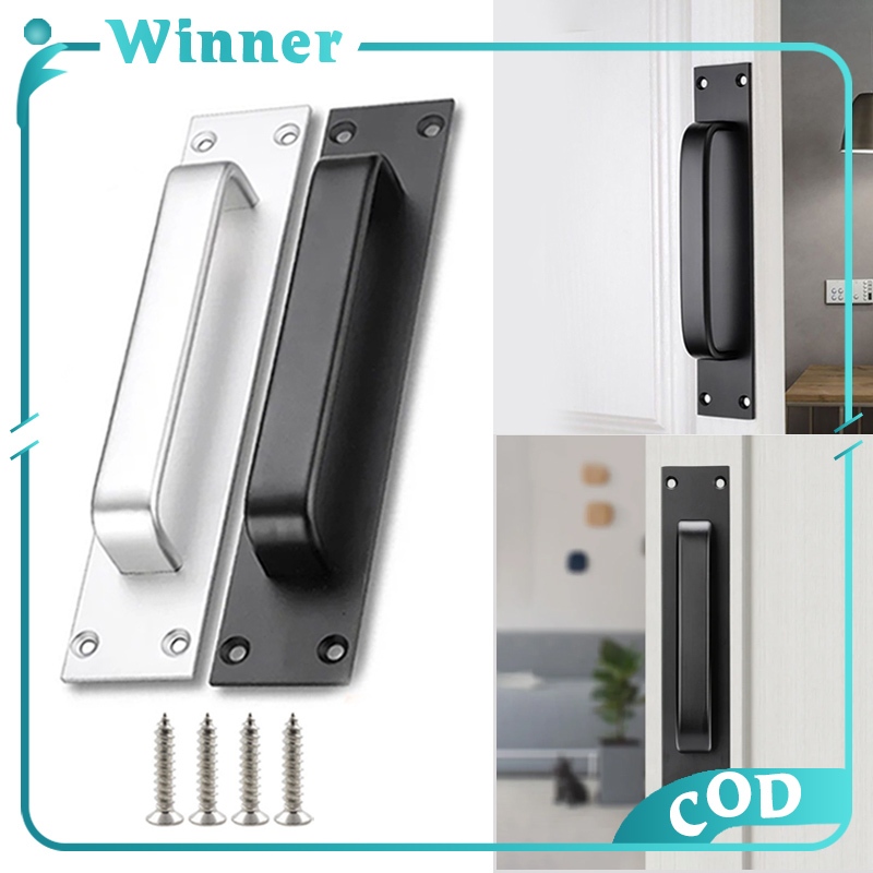 Sliding Door Handles 2 Pcs, Aluminum Alloy Curved Handle Balcony Door
