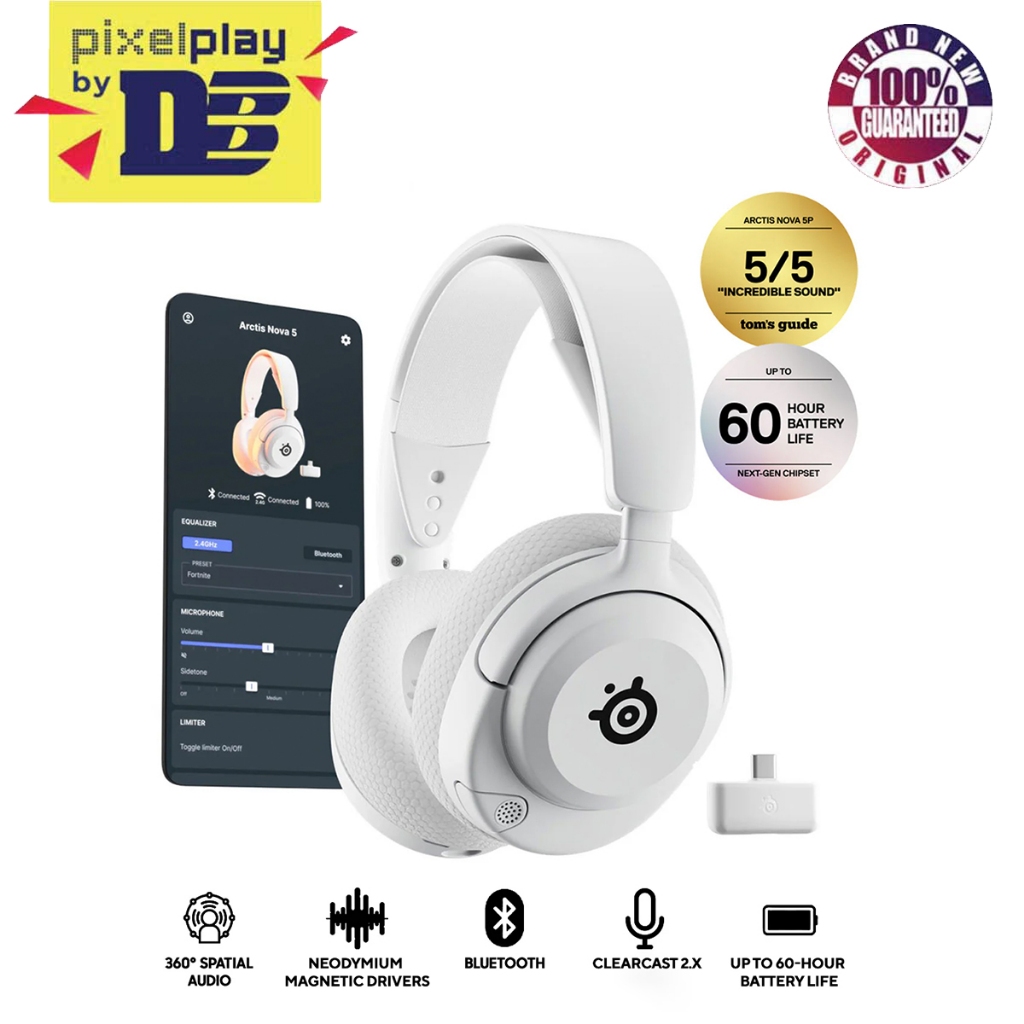 SteelSeries Arctis Nova 5 Wireless Gaming Headset For PC/PlayStation/N