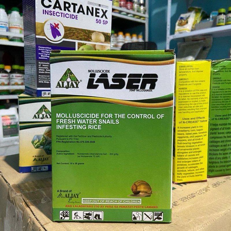 LASER MOLLUSCICIDE 1 BOX (10x35grams) | Shopee Philippines