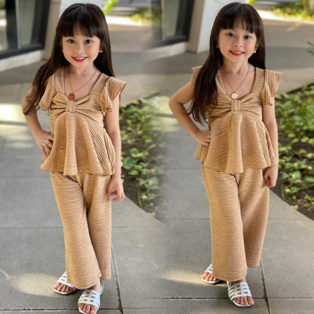 RJ B100 BARBARA Kids PANTS TERNO Freesize only, fit 46yo petite