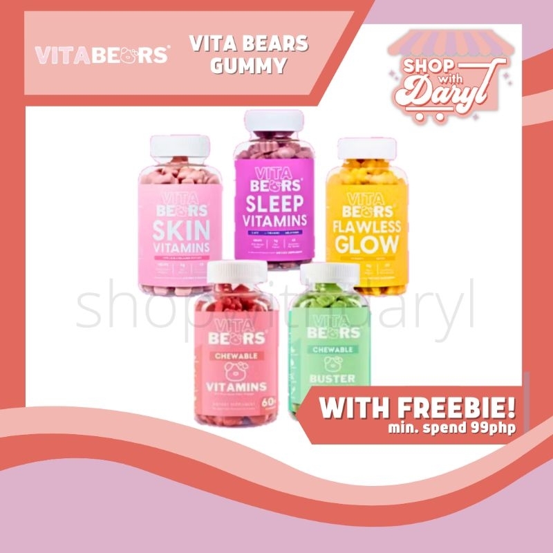 [ON HAND] VITA BEARS Chewable Gummies Vitamins (Vitabears Skin Flawless ...