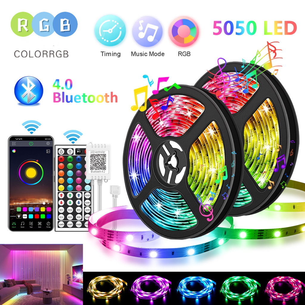 LED Strip Lights RGB APP Bluetooth Control Color Changing Lights Remote