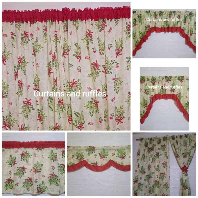 Christmas ribbonette curtains (door, window, valance and pnglababo ...