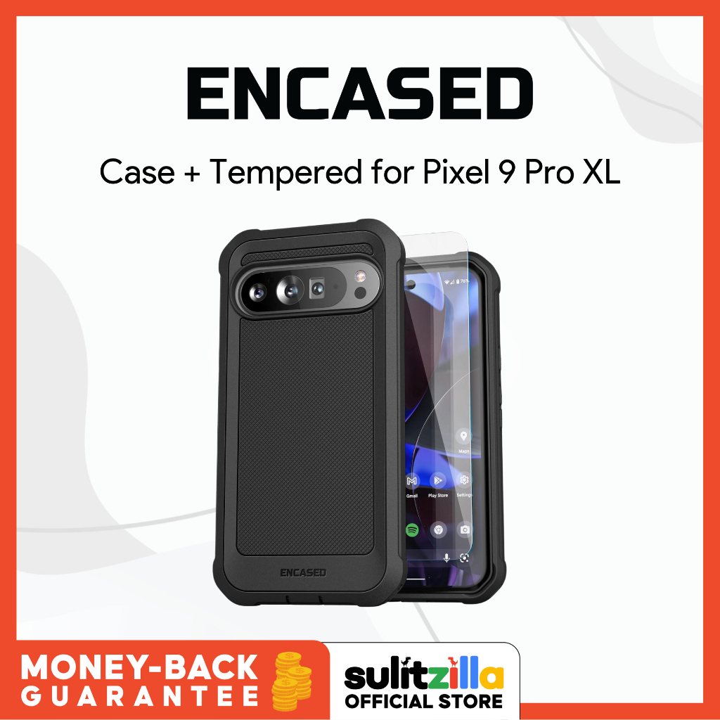Encased Falcon Shield Case with Tempered Glass Screen Protector for