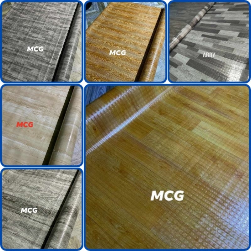 Modern Wood Design Rubberized Linoleum Renolium 5 Yards(6feet by 15feet ...