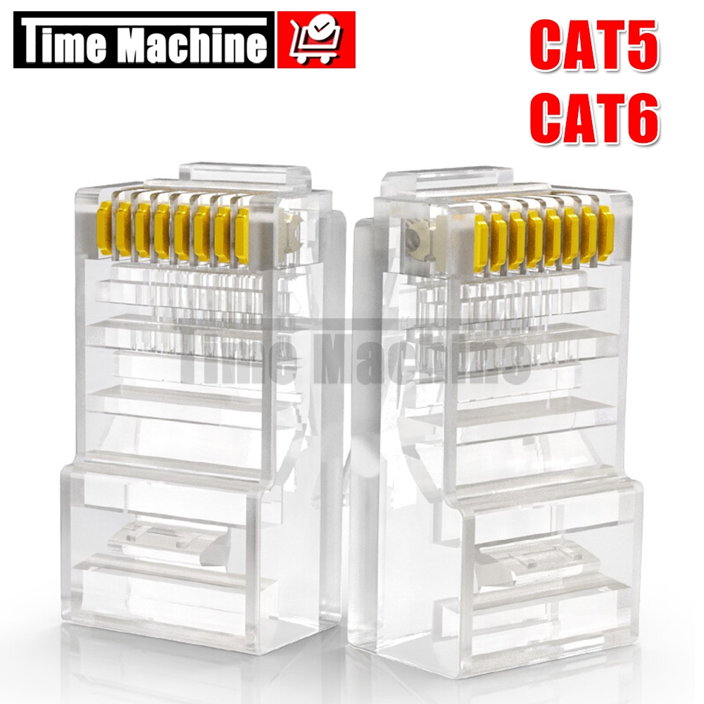 Rj45 Connector Cat6/Cat5 8p8c Modular Ethernet Network Cable Header ...
