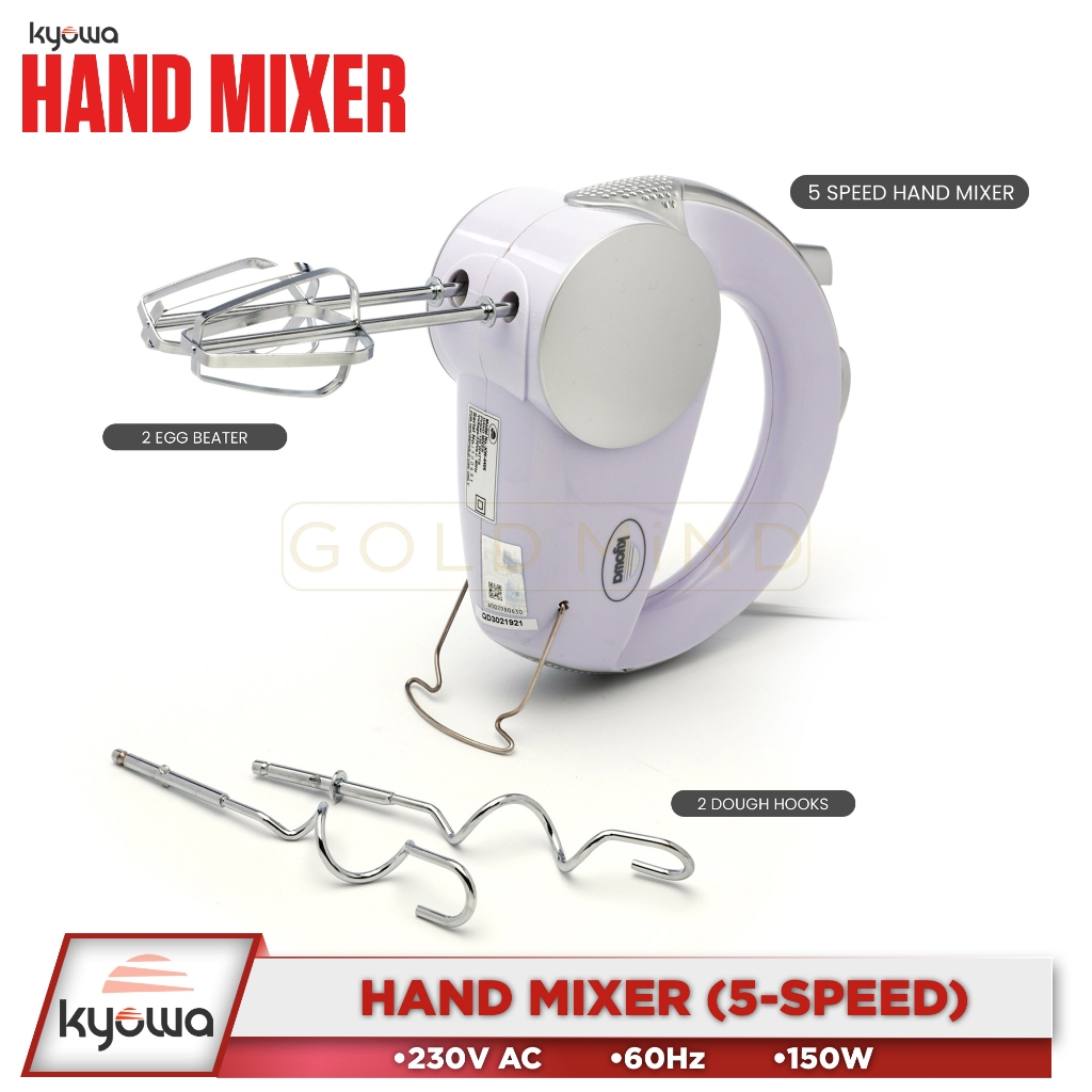 Kyowa Mixer 5 Speed Hand Mixer w Turbo Control Switch 150W Shopee Philippines