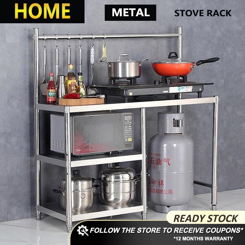 HOME FACTOR Kitchen multi-layer rack gas stove kitchen storage rack 110 ...