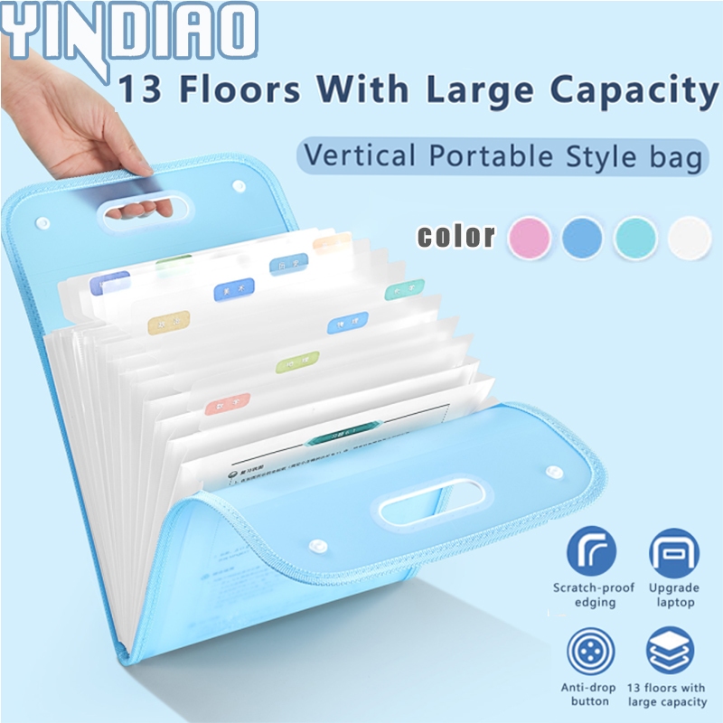 Free Gift Label 13 Layer Waterproof Folder Expandable Folder Portable ...