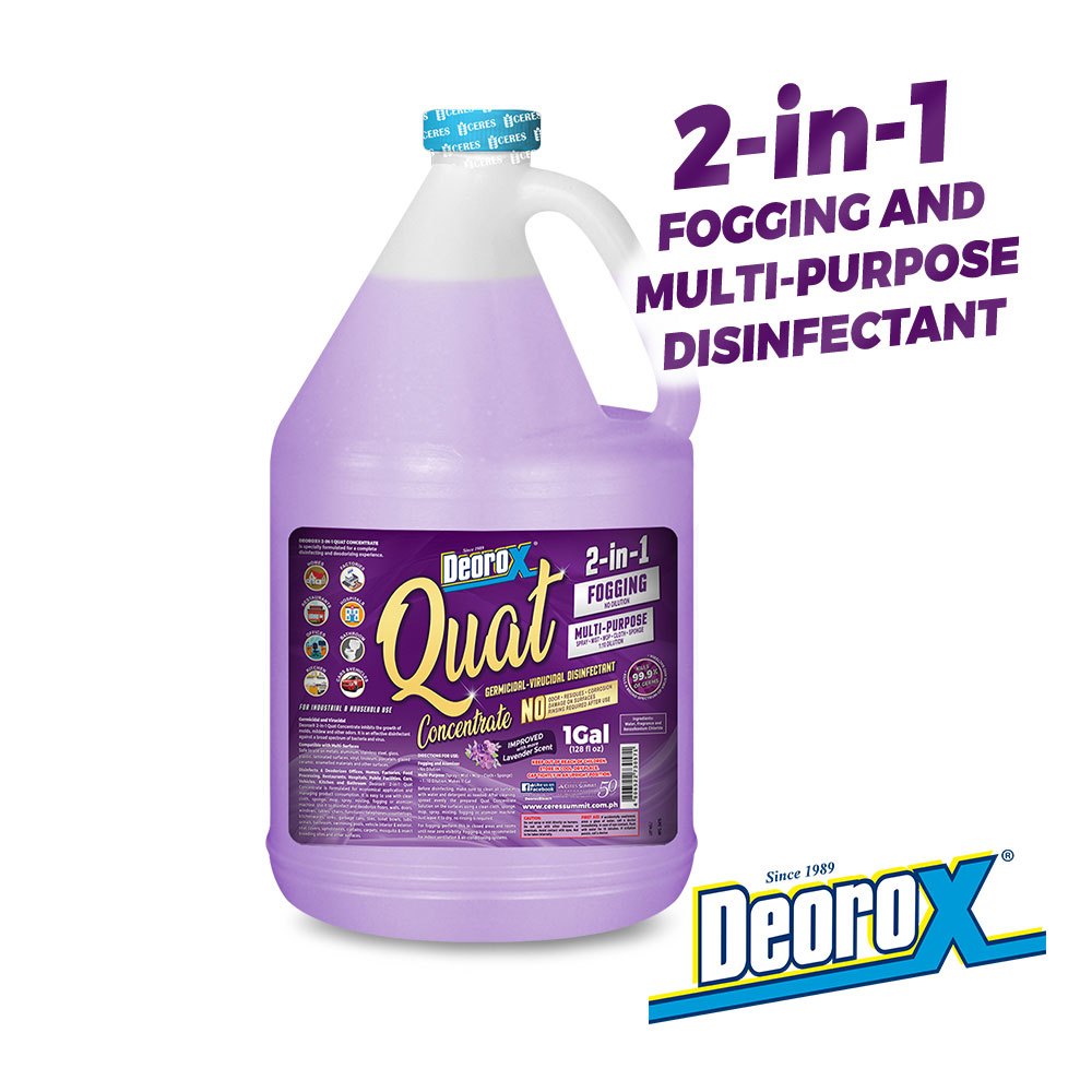 Deorox 2-in-1 Quat Disinfectant Concentrate (Fogging & Multi-purpose ...