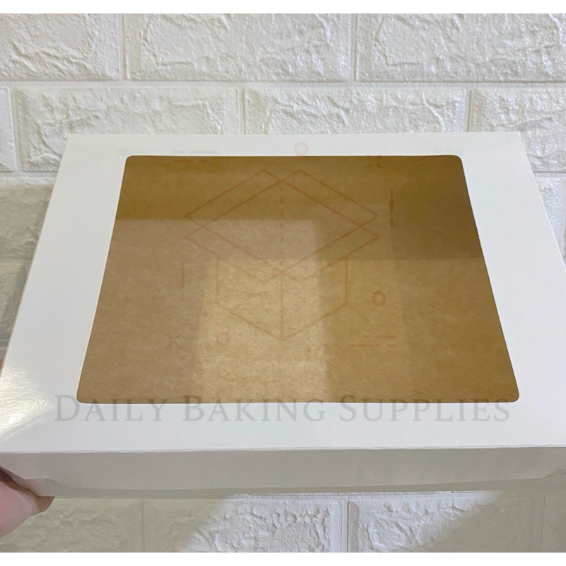 10x14x3” Reversible Rectangular Cake Box, Pastry Box - 50 pcs | Shopee ...