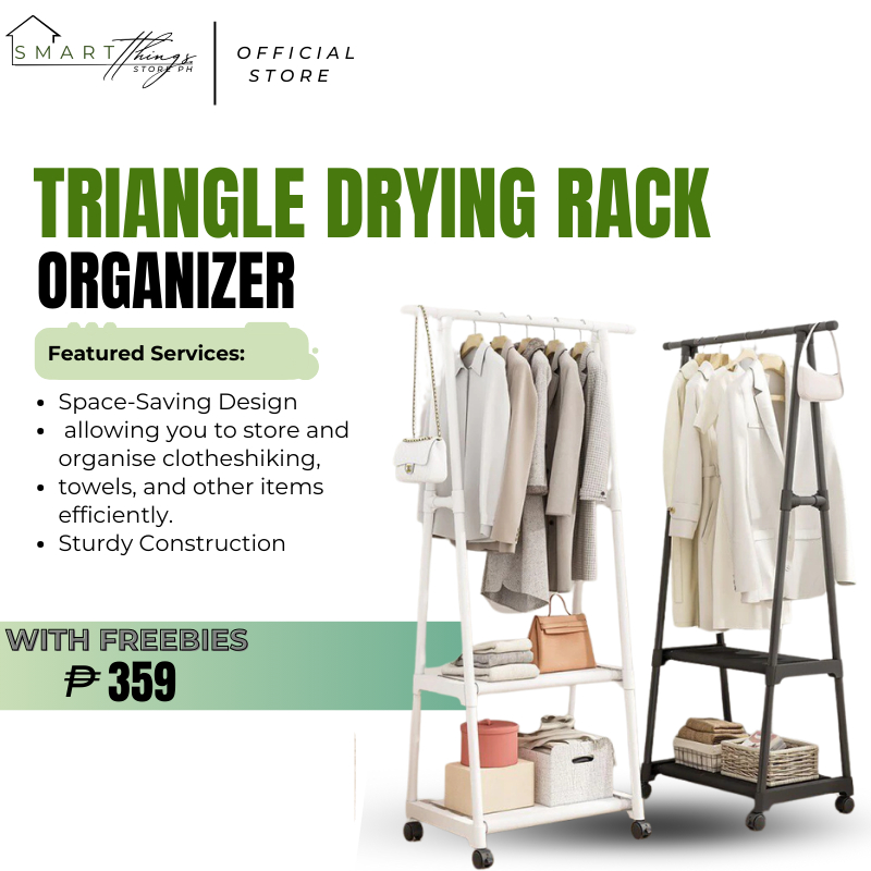 Triangle Drying Rack Clothes Organizer Clothes Rack Sampayan Bedroom ...