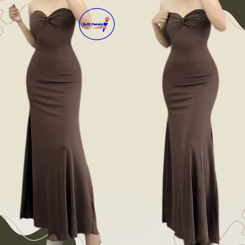 SULIT PANALO Dyesebel Twisted Tube Knitted Maxi Dress Freesize | SMALL ...