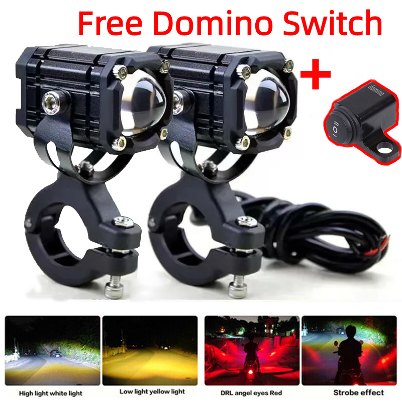 COD Mini Driving Light LED with flash Yellow/White/red Aniti Fog For ...