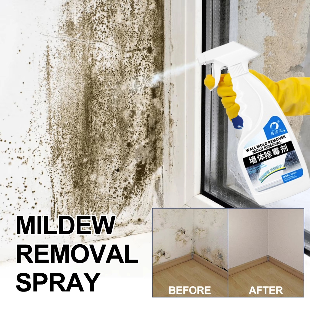 Mold Mildew Remover Spray Cleaner Walls Bathroom Moldy Stain Mildew ...