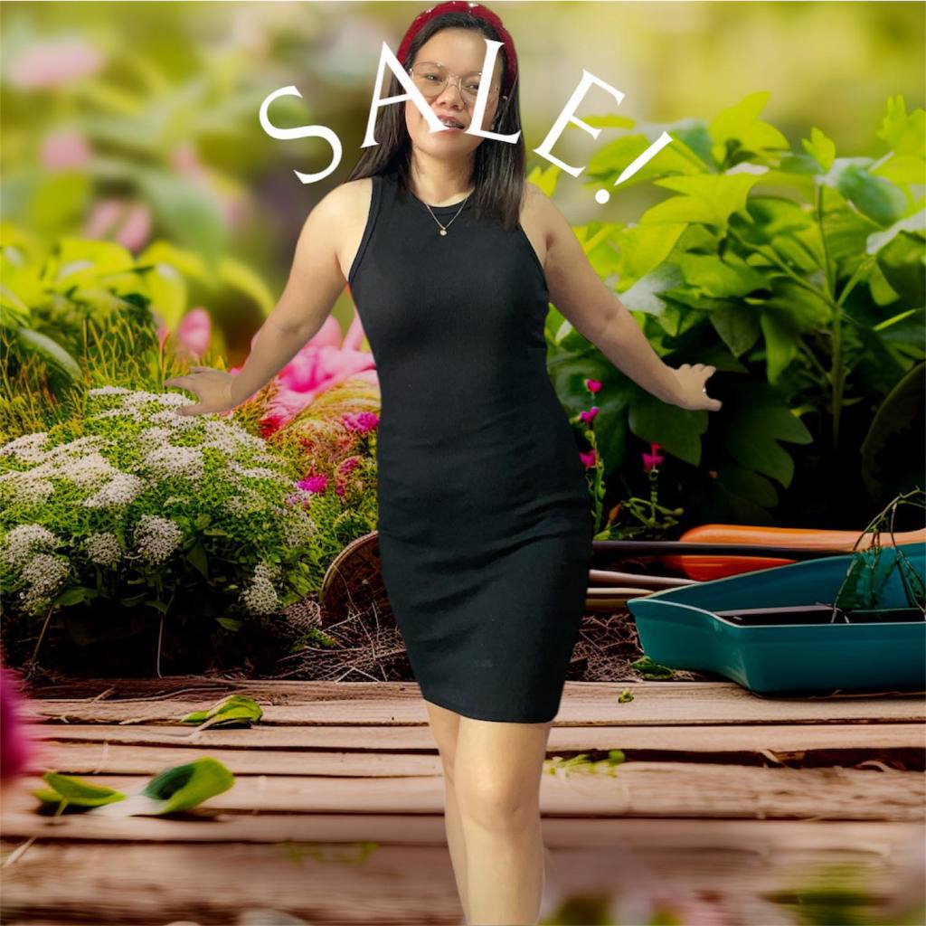 Elegant Racer back Dress FB Bodycon Mini Dress | Shopee Philippines