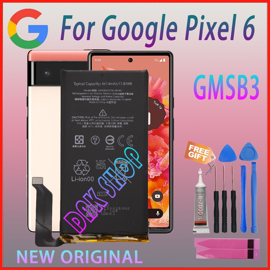Batteria GMSB3 Premium Per Google Pixel 6 – 4614mAh Qualità Originale Con Kit Utensili E Adesivo - 2