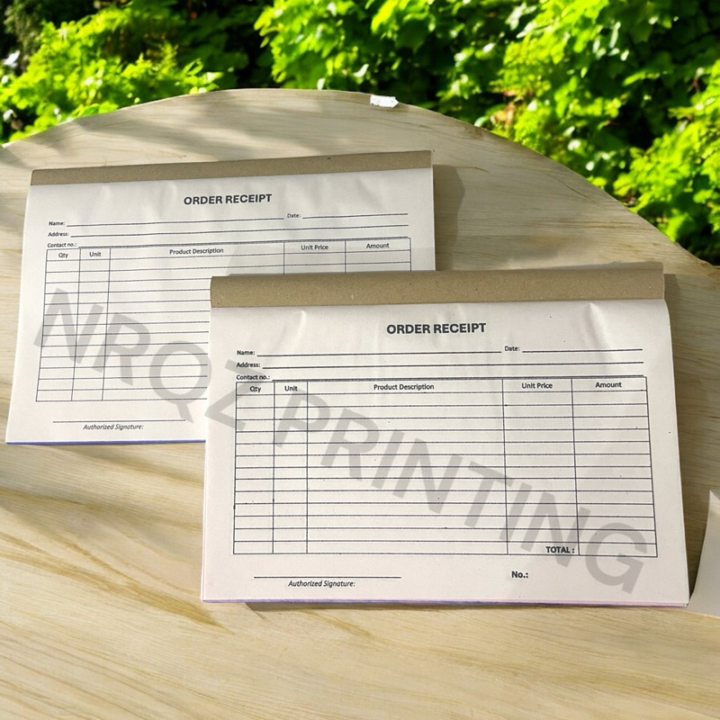 (GENERIC) BIG ORDER RECEIPT CROSSWISE 5X8 CARBONIZED (duplicate ...