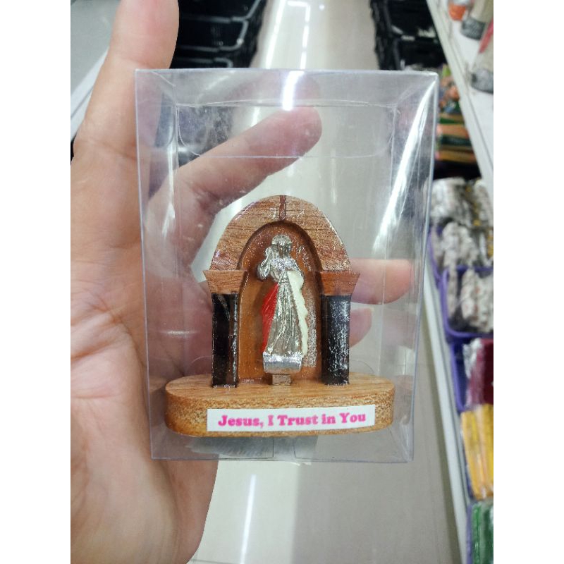 Grotto with Divine Mercy wooden,. Religious Accessories,. display ...