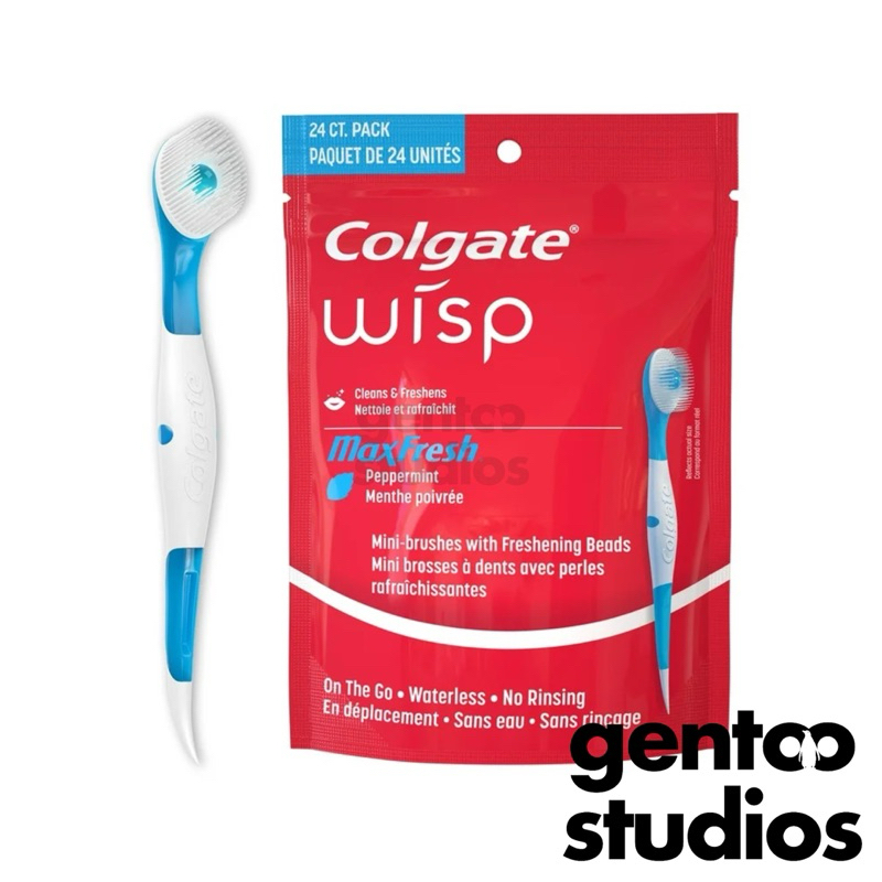 Colgate Max Fresh Wisp Disposable Mini Travel Toothbrushes 24 toothbrush per pack Exp 7 2026 Shopee Philippines