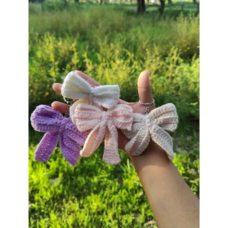 Ribbon Crochet Keychain (version 1) | Shopee Philippines
