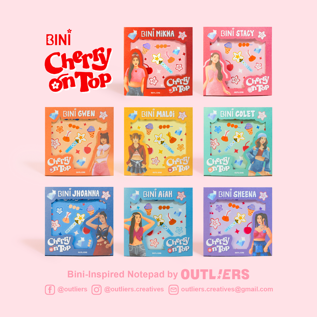 Bini Notepad with Stickers by Outliers | Shopee Philippines