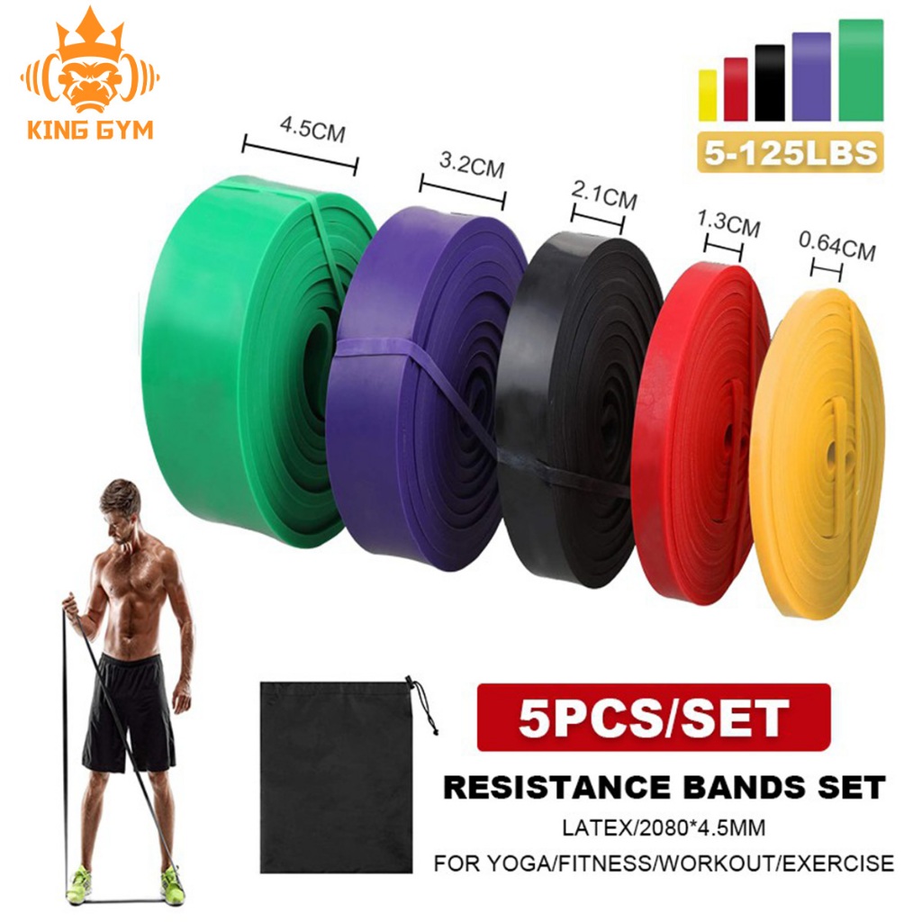 King Gym Pull Up Resistance Bands Exercise Band Elastic Strap For