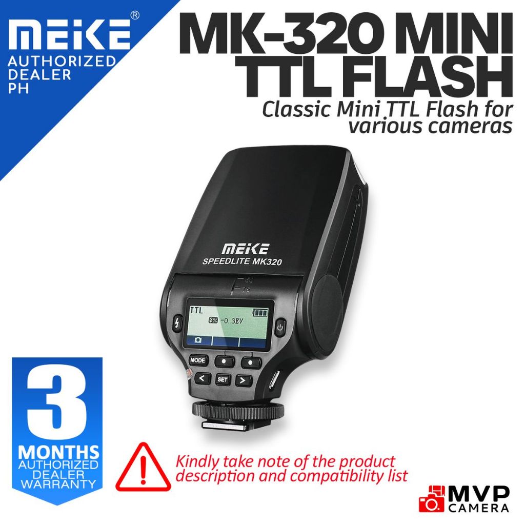 Meike MK320 Kamerablitz - TTL Blitz Mit LCD Für Panasonic & Olympus Spiegellose Kameras