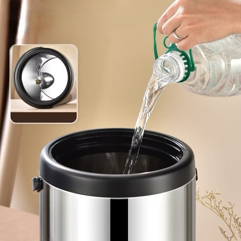 German-304 stainless steel insulation bucket milk tea bucket commercial ...