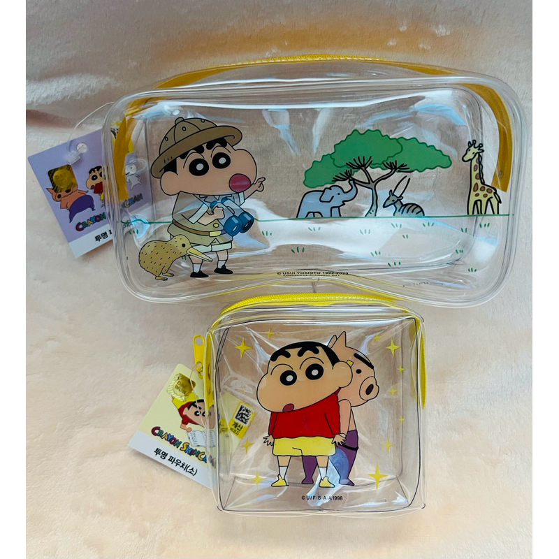 Daiso Korea - Shinchan Transparent Pouch Set | Shopee Philippines