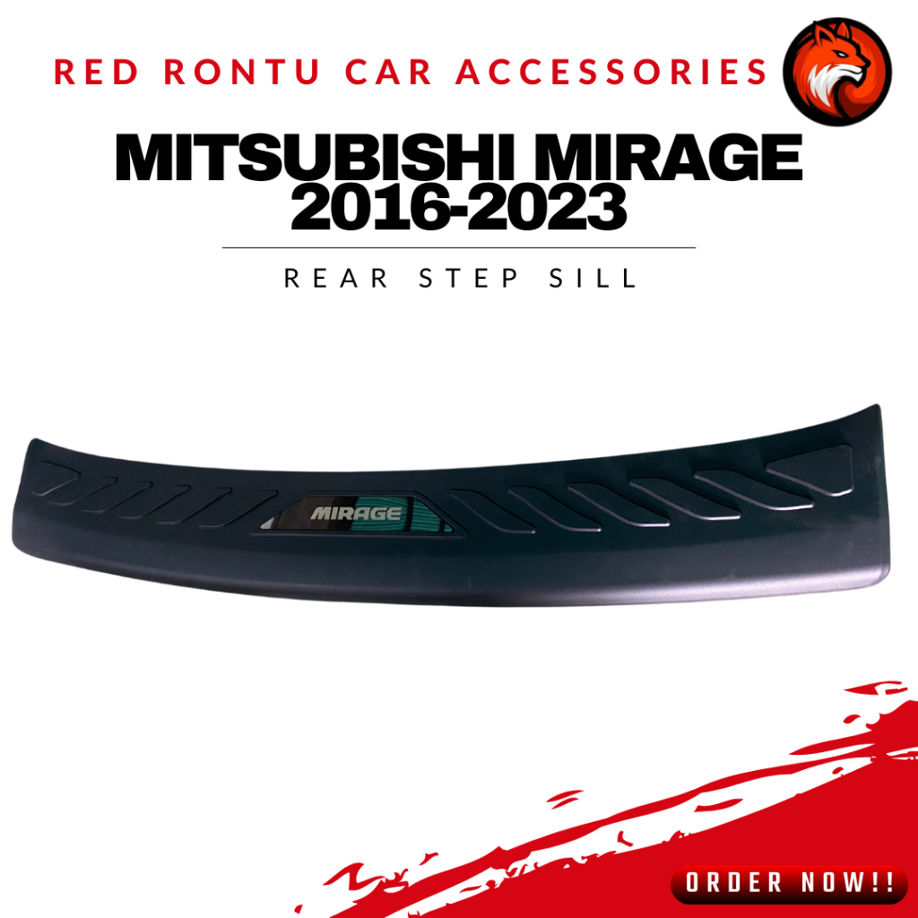 Mitsubishi Mirage Hatchback (2016-2023) Rear step Sill/ Rear Bumper ...