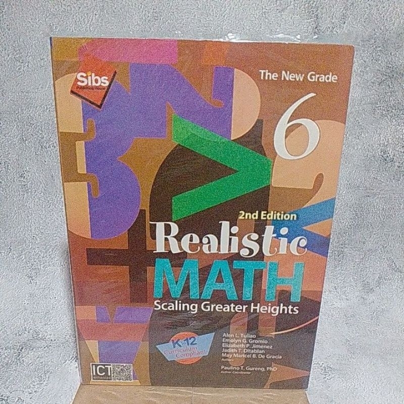 Realistic MATH 2nd ed.The New Grade 1, 2,3,4, 5, ,6 | Shopee Philippines