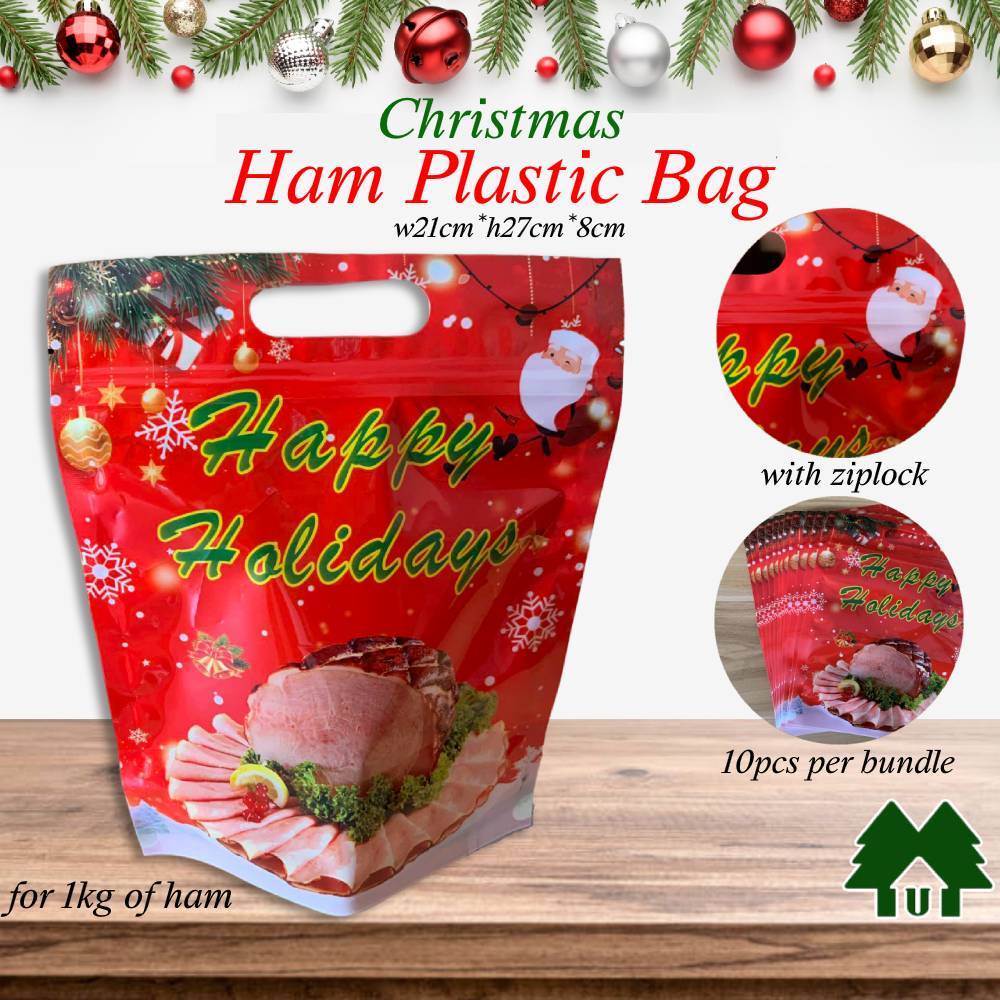 10pcs/bundle Christmas Ham Plastic Bag | Shopee Philippines