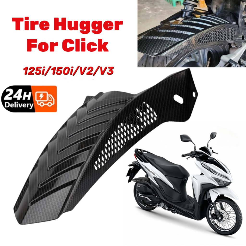 Motorcycle Carbon Rear Tire Hugger Honda Click 125i 150i For Motorcycle ...
