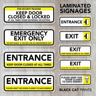 Shop entrance exit signage for Sale on Shopee Philippines