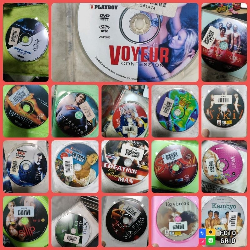 Vintage Rated X Movie DVD Disc Original Assorted Movies (From Rental ...